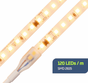 Fita LED Direct IP65 10mm 220V 7W 120LEDs 3000K 700lm FD37 Lumanti - Imagem 2
