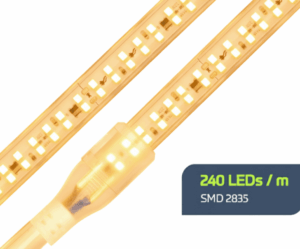 Fita LED Direct IP65 13mm 220V 24W 240LEDs 3000K 2400lm FD324 Lumanti - Imagem 2