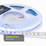 Fita LED 12V Rolo 5M 6000K Branco Frio 12W 1176lm IRC80 IP65 F12S6680 Lumanti